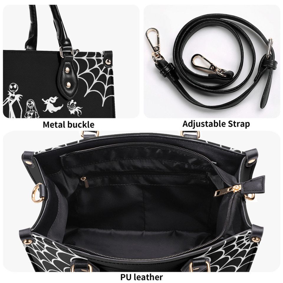 Nightmare Before Christmas Handbag | Leather Shoulder bag | Jack Skellington | Christmas Gift for Her