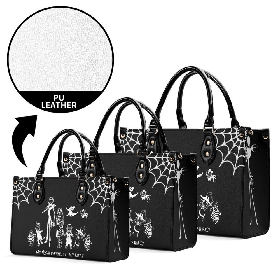 Nightmare Before Christmas Handbag | Leather Shoulder bag | Jack Skellington | Christmas Gift for Her