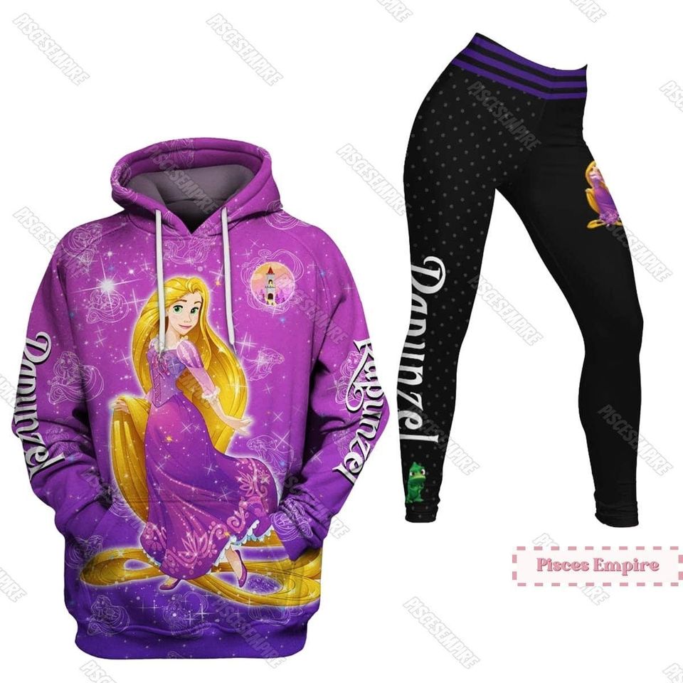 Rapunzel 3D Hoodies, Rapunzel Leggings,  Tangled Hoodies