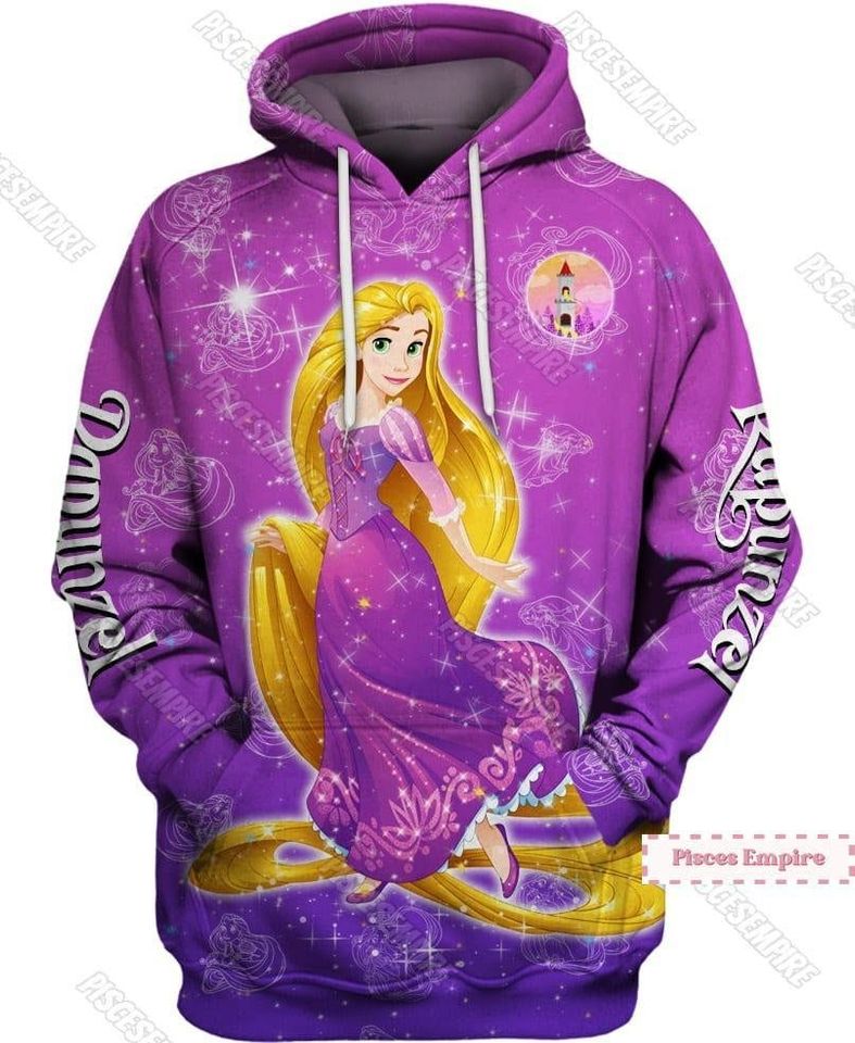 Rapunzel 3D Hoodies, Rapunzel Leggings,  Tangled Hoodies