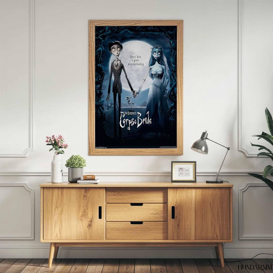 Corpse Bride Movie Poster - Gothic Romance Vertical Print
