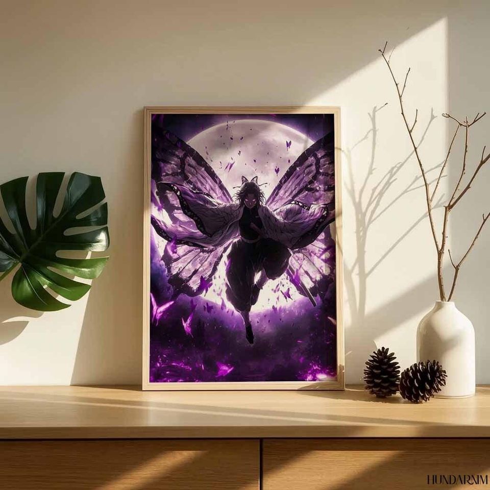 Kochou Shinobu Demon Anime Vertical Poster Art Print