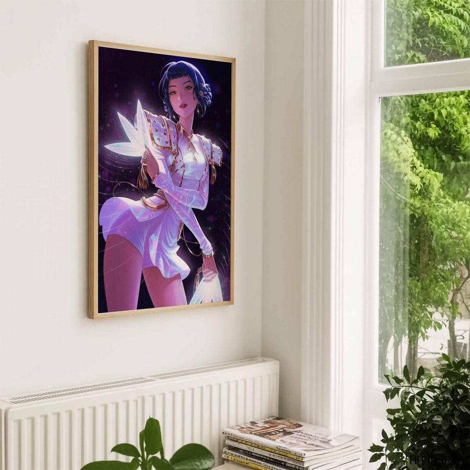 Zoey K-POP Hunters Poster Elegant Anime Fighter Print