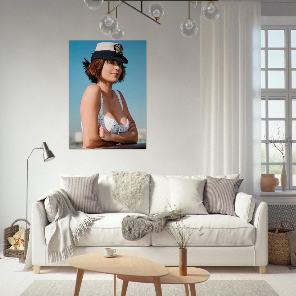 Catherine Bell Navy Elegance Poster