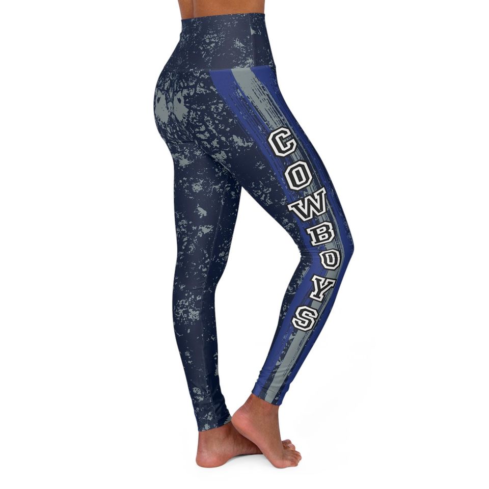 Cowboys High Waisted Yoga Leggings