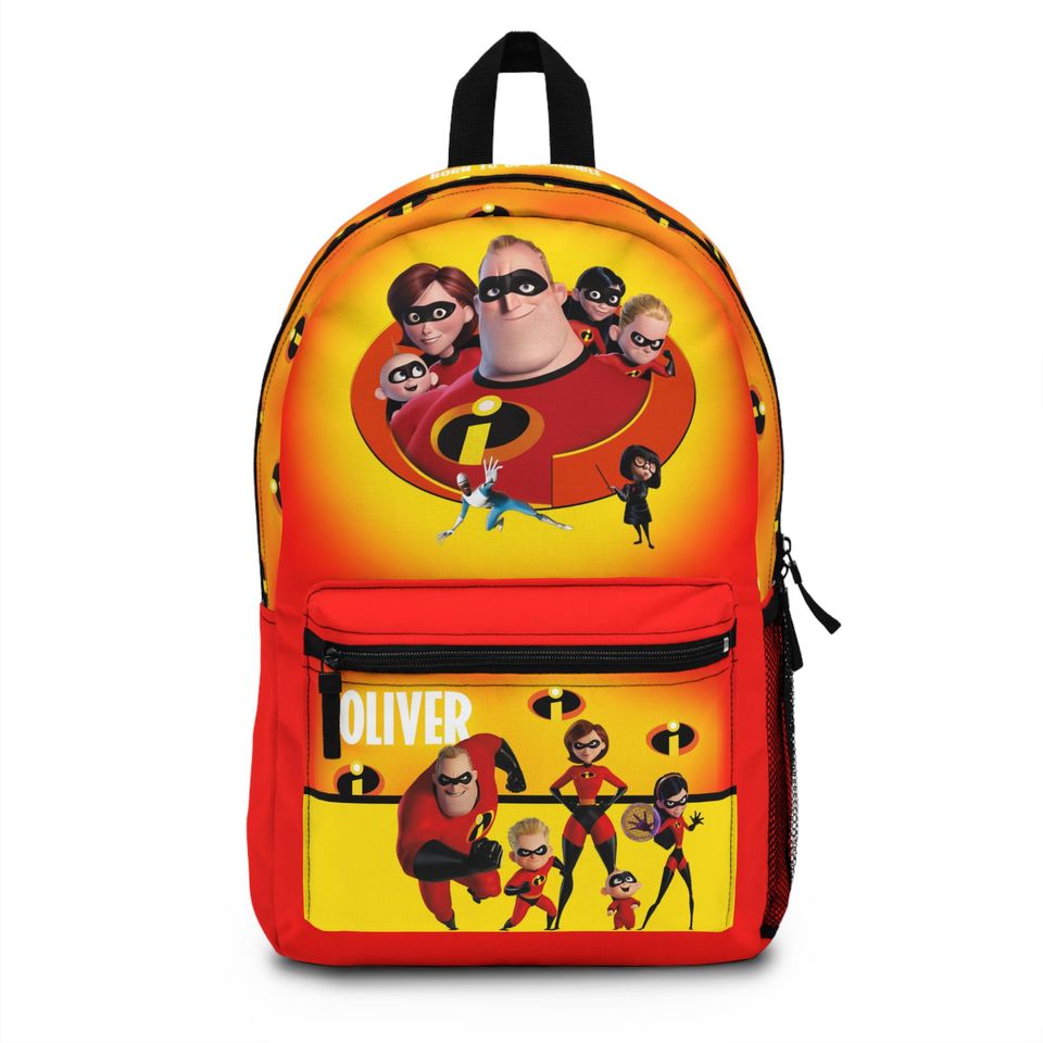 Personalized The Incredibles Backpack for Kids - Custom Name