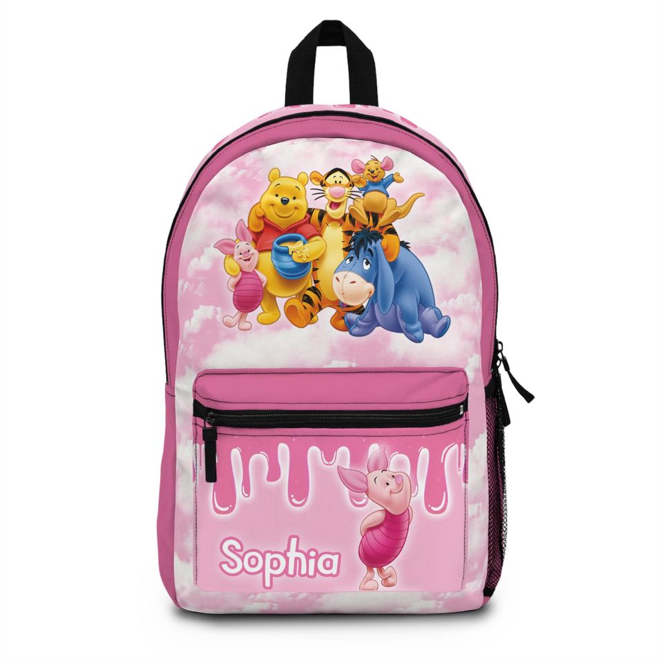 Personalized Winnie the Pooh Backpack for Kids - Custom Name