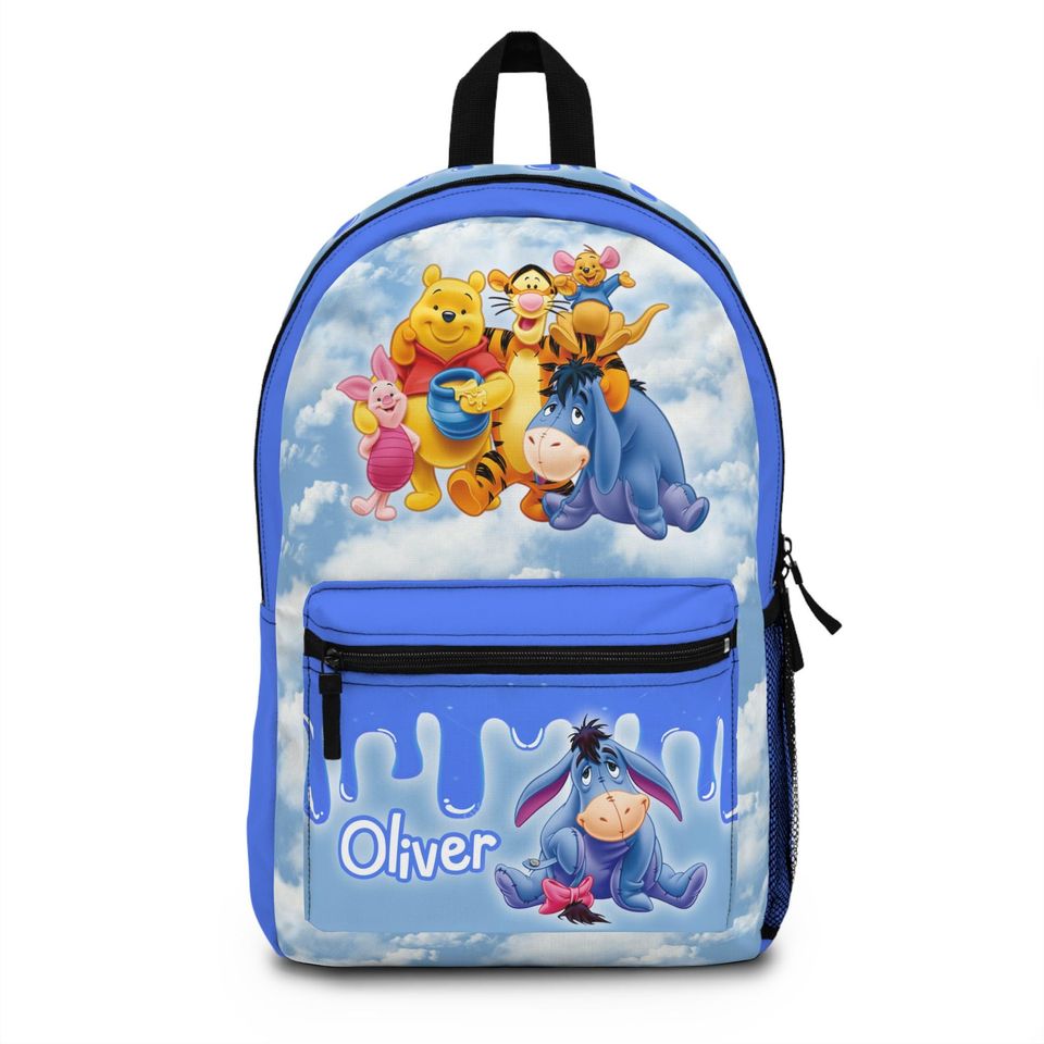 Personalized Winnie the Pooh Backpack for Kids - Custom Name