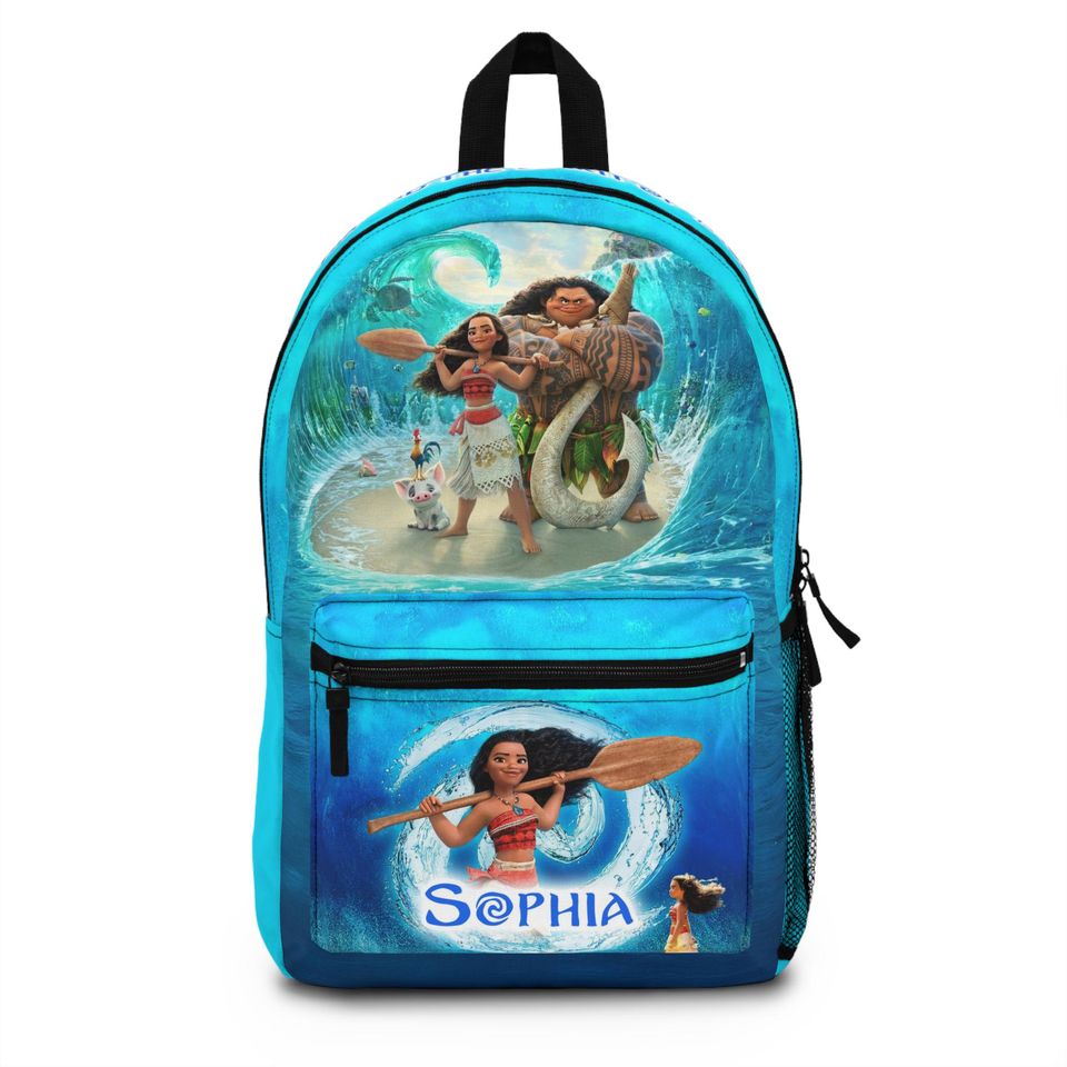 Personalized Moana Kids Backpack - Custom Name