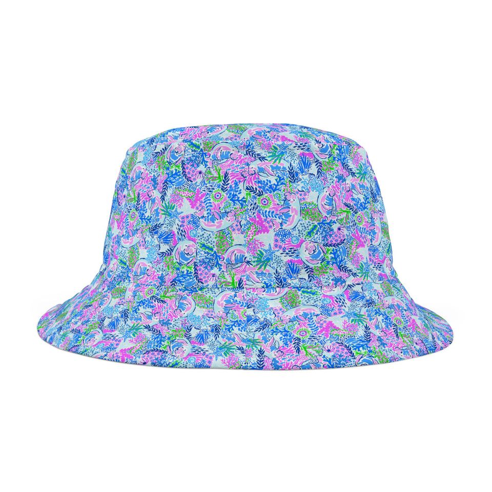 Manatee Paradise Bucket Hat, Gift for Her, Gift for Him