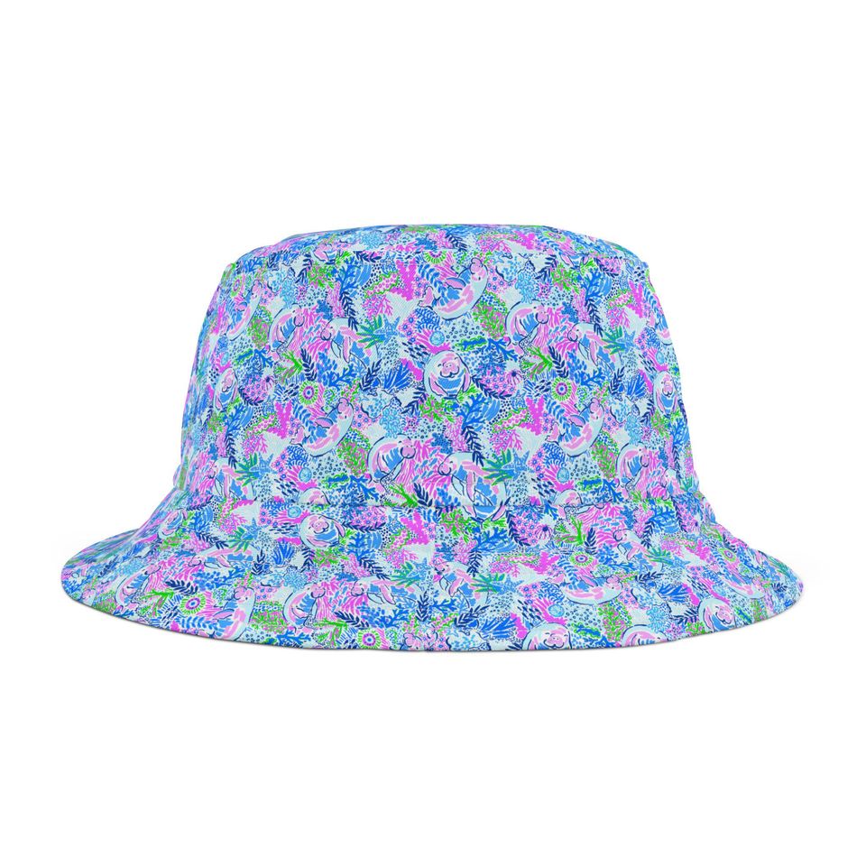 Manatee Paradise Bucket Hat, Gift for Her, Gift for Him
