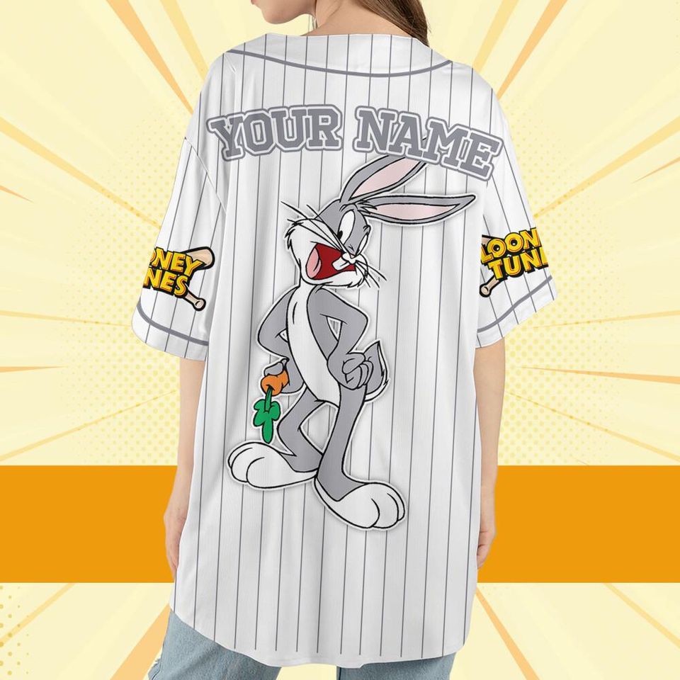 Custom Looney Tune Bugs Bunny Simple Baseball, Cartoon Team Outfit