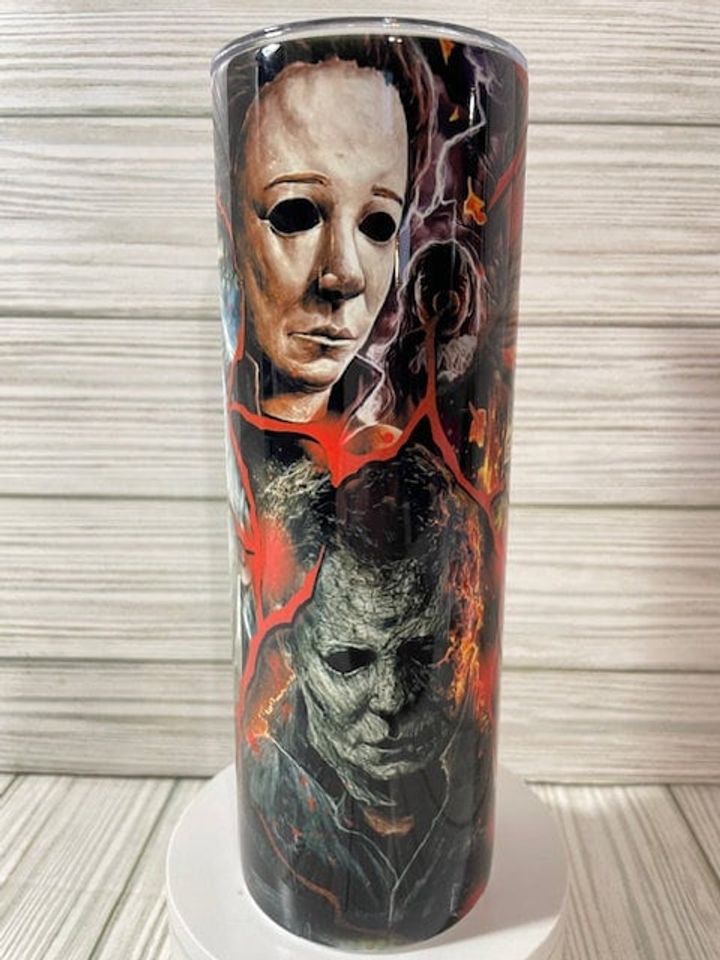 Michael Myers Faces 20 oz Sublimated Tumbler