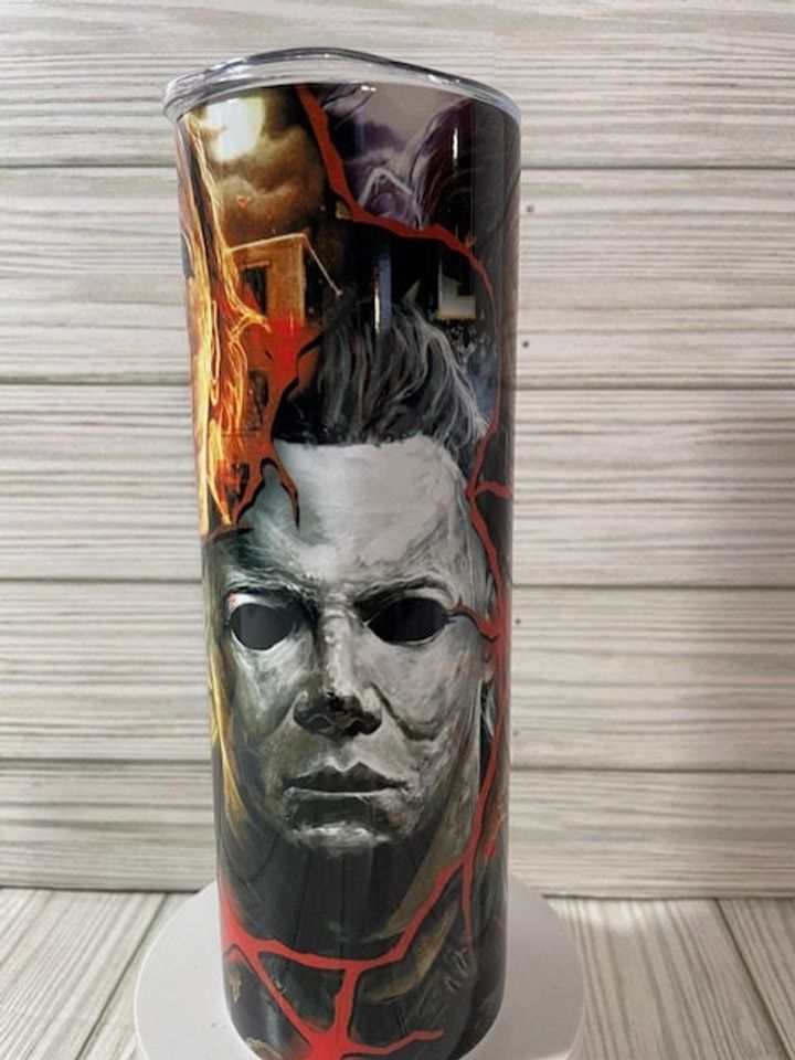 Michael Myers Faces 20 oz Sublimated Tumbler