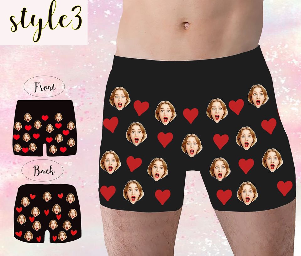 Personalized Boxers for Husband/Boyfriend, Popular Anniversary/Birthday/Wedding Gift