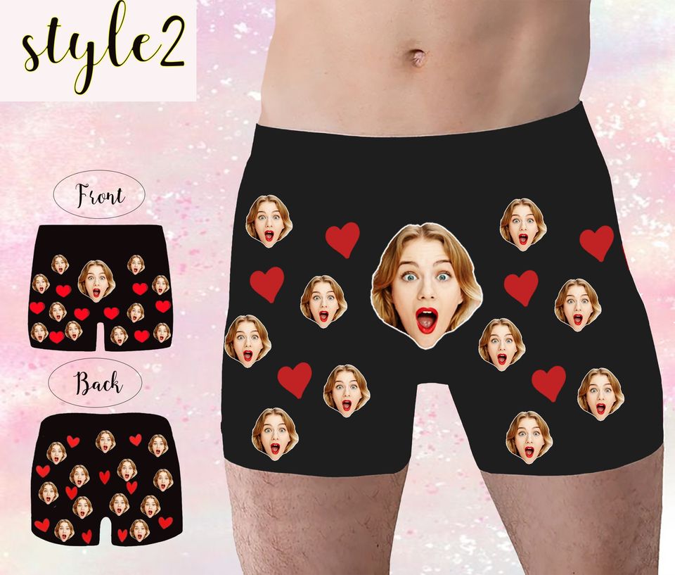 Personalized Boxers for Husband/Boyfriend, Popular Anniversary/Birthday/Wedding Gift