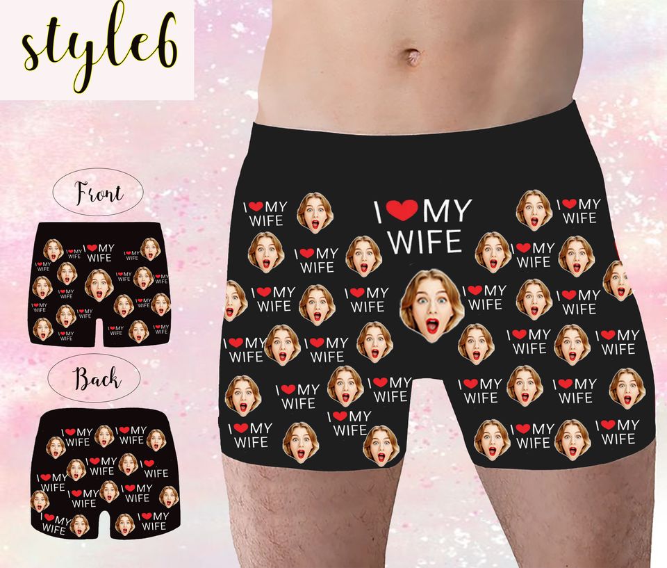 Personalized Boxers for Husband/Boyfriend, Popular Anniversary/Birthday/Wedding Gift