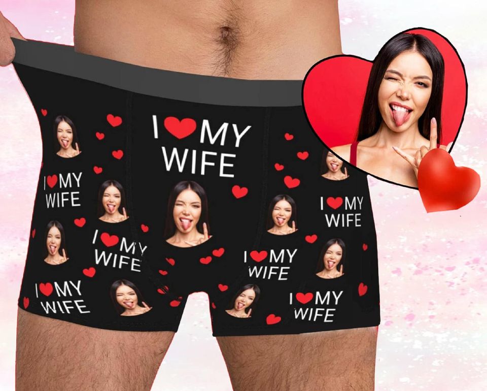 Personalized Boxers for Husband/Boyfriend, Popular Anniversary/Birthday/Wedding Gift