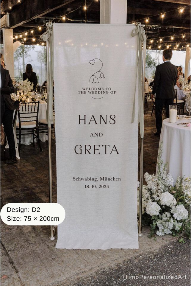 Custom Linen Wedding Sign, Fabric Wedding Sign, Custom Welcome Sign, Linen Wedding Banner, Wedding Decoration, Engagement Party Sign