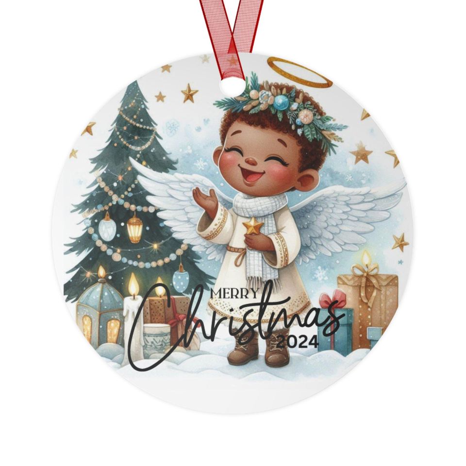 Cute boy angel Christmas Ornament | Christmas Decor | Home Decor