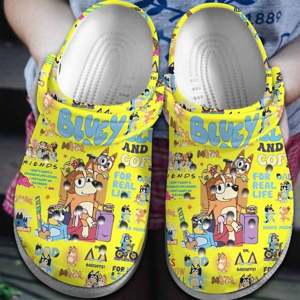 Personalized BlueyDad Dogs Family Clogs, BlueyDad Funny Clogs