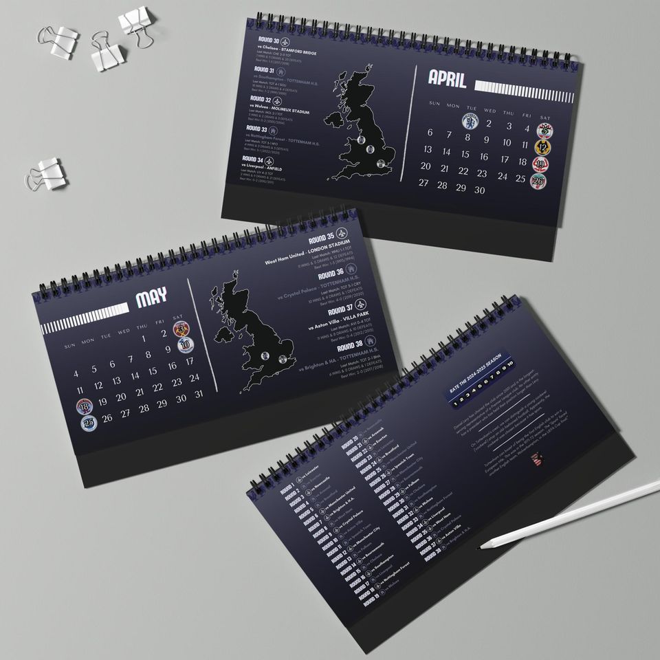 Premier League 2024/2025 Calendar -
