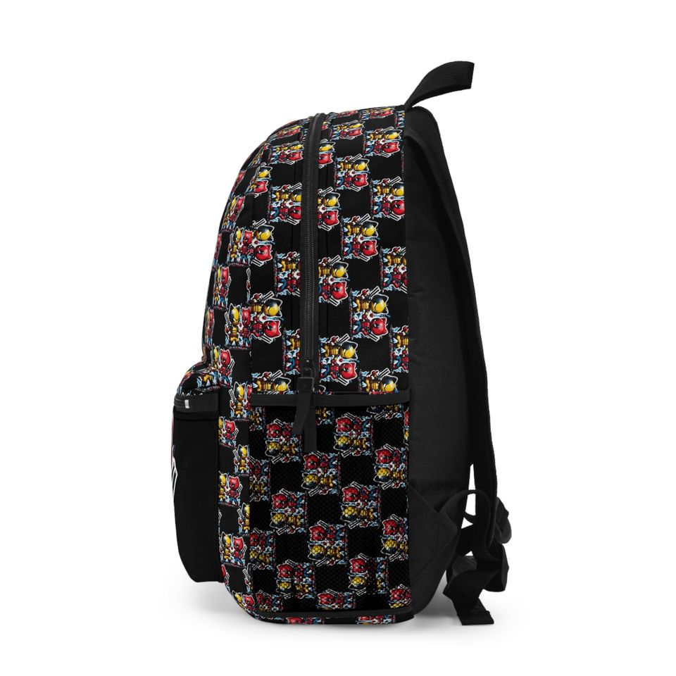 Hello Kitty Wolverine vs Deadpool Backpack, Hello Kitty Bookbag School bag, kid backpack, Hello Kitty Gift School Bag for boys