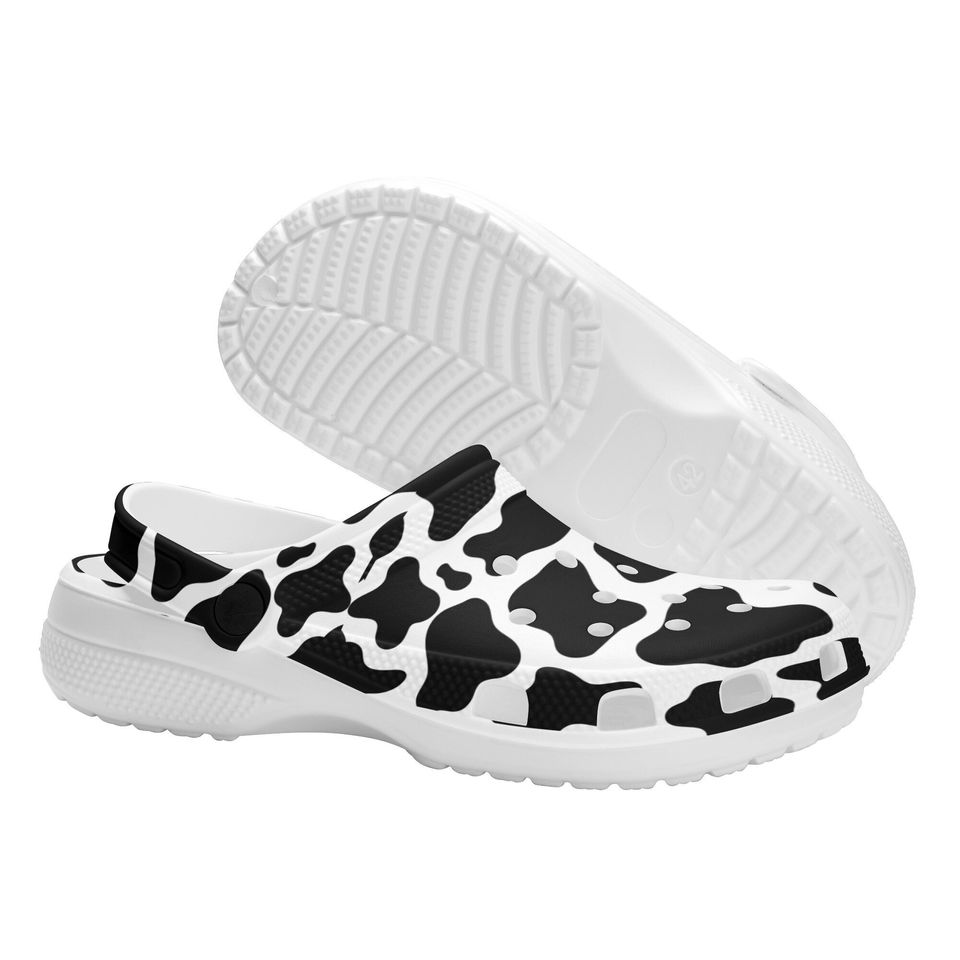 Cow Print Clogs