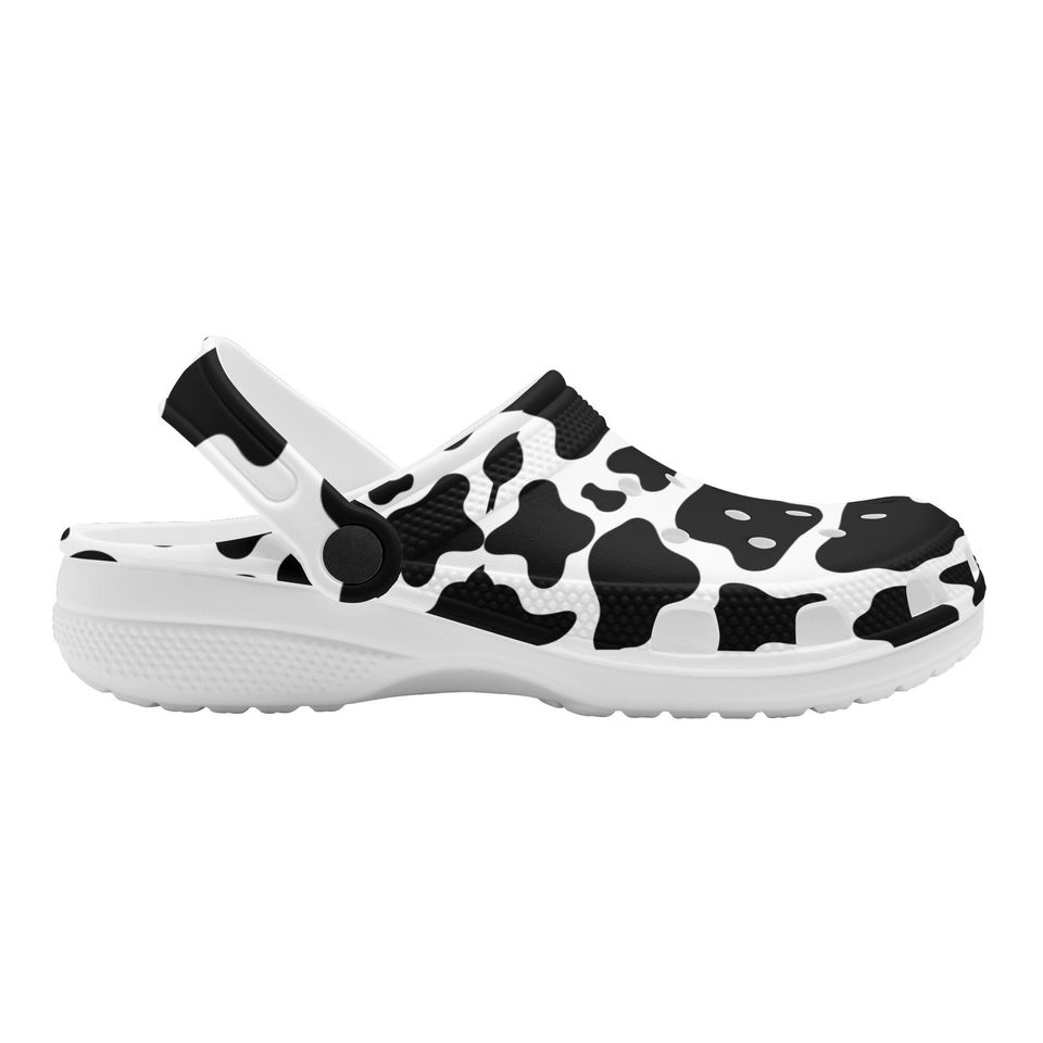 Cow Print Clogs