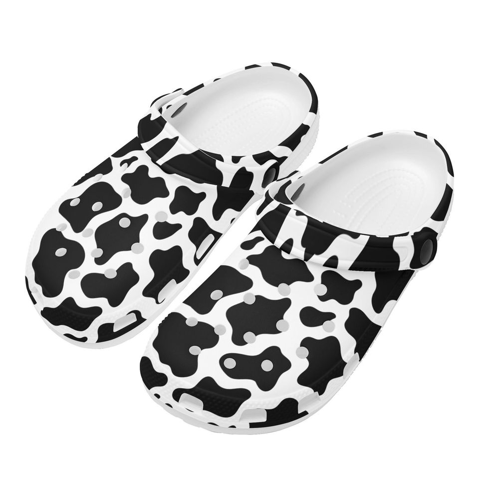 Cow Print Clogs