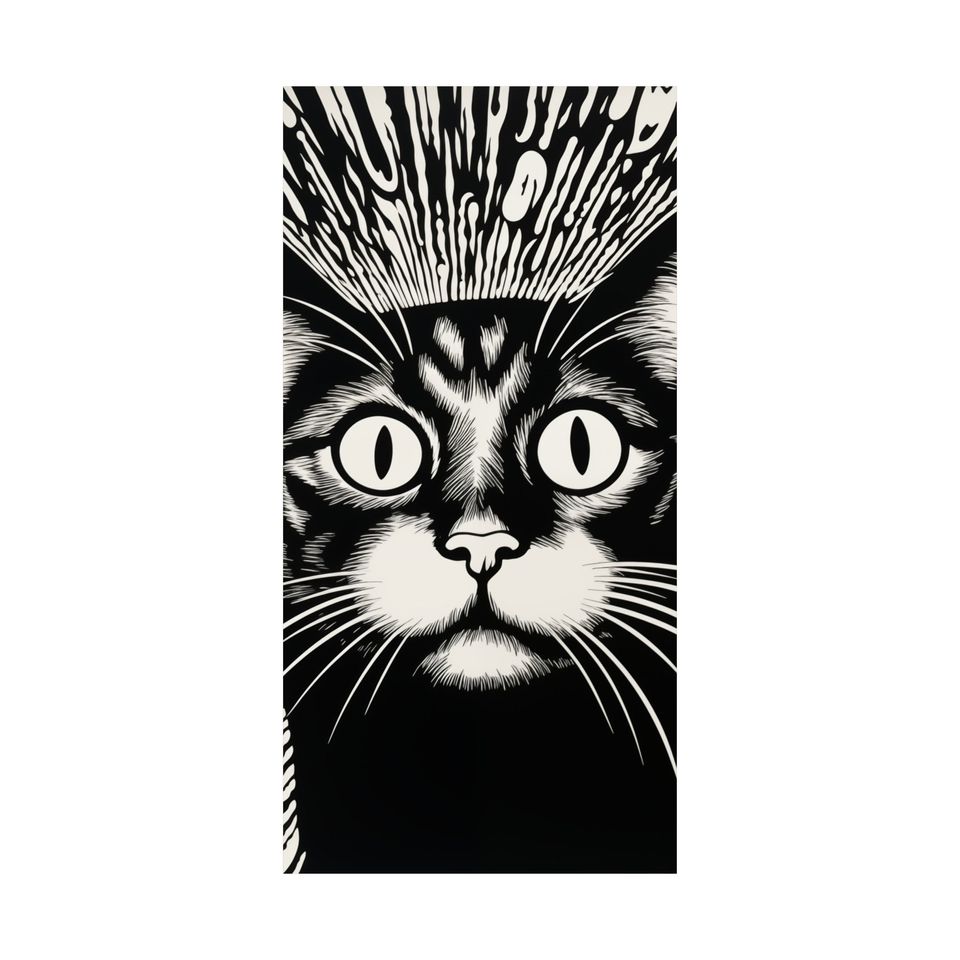 Luminous Cat Vertical Posters