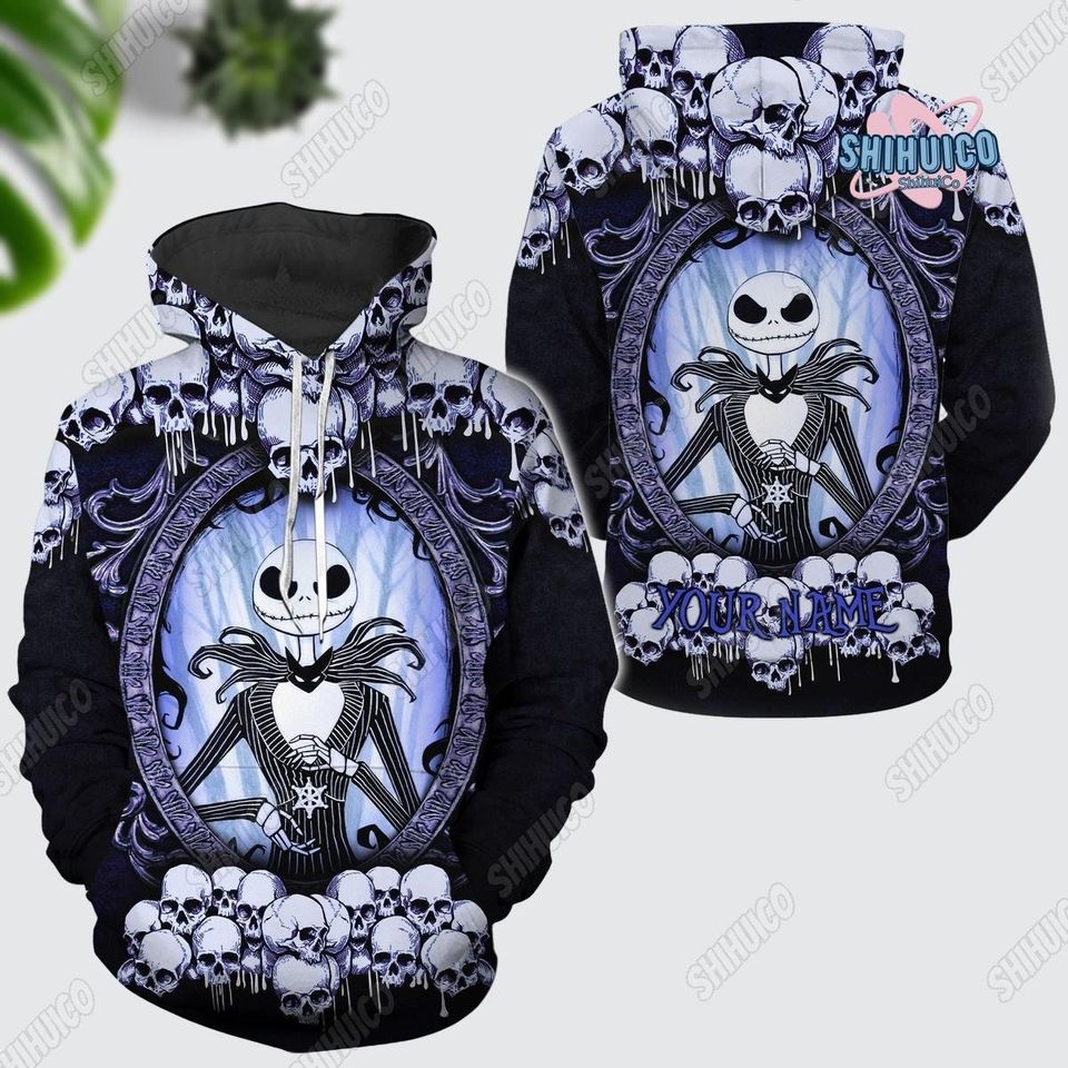 Personalized Jack Skellington 3D Hoodie