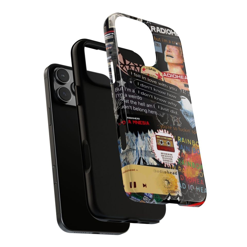 Radiohead Collage Phone Case | Band Sticker Art iPhone Case