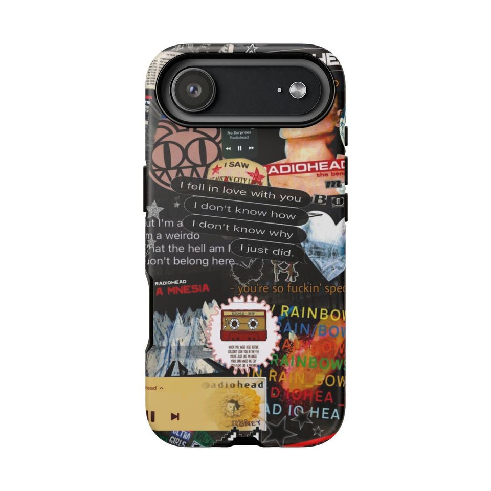 Radiohead Collage Phone Case | Band Sticker Art iPhone Case