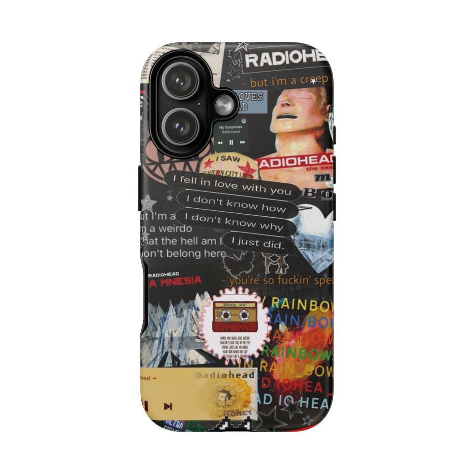 Radiohead Collage Phone Case | Band Sticker Art iPhone Case