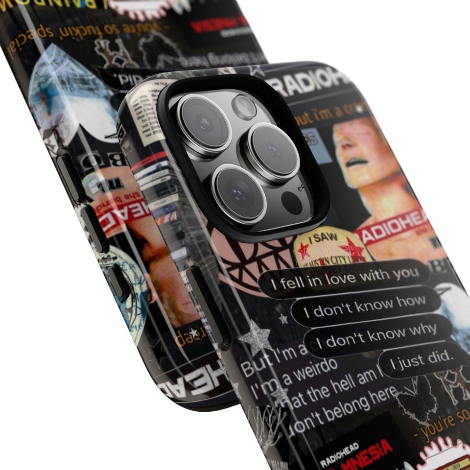 Radiohead Collage Phone Case | Band Sticker Art iPhone Case
