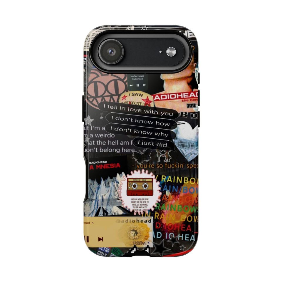 Radiohead Collage Phone Case | Band Sticker Art iPhone Case
