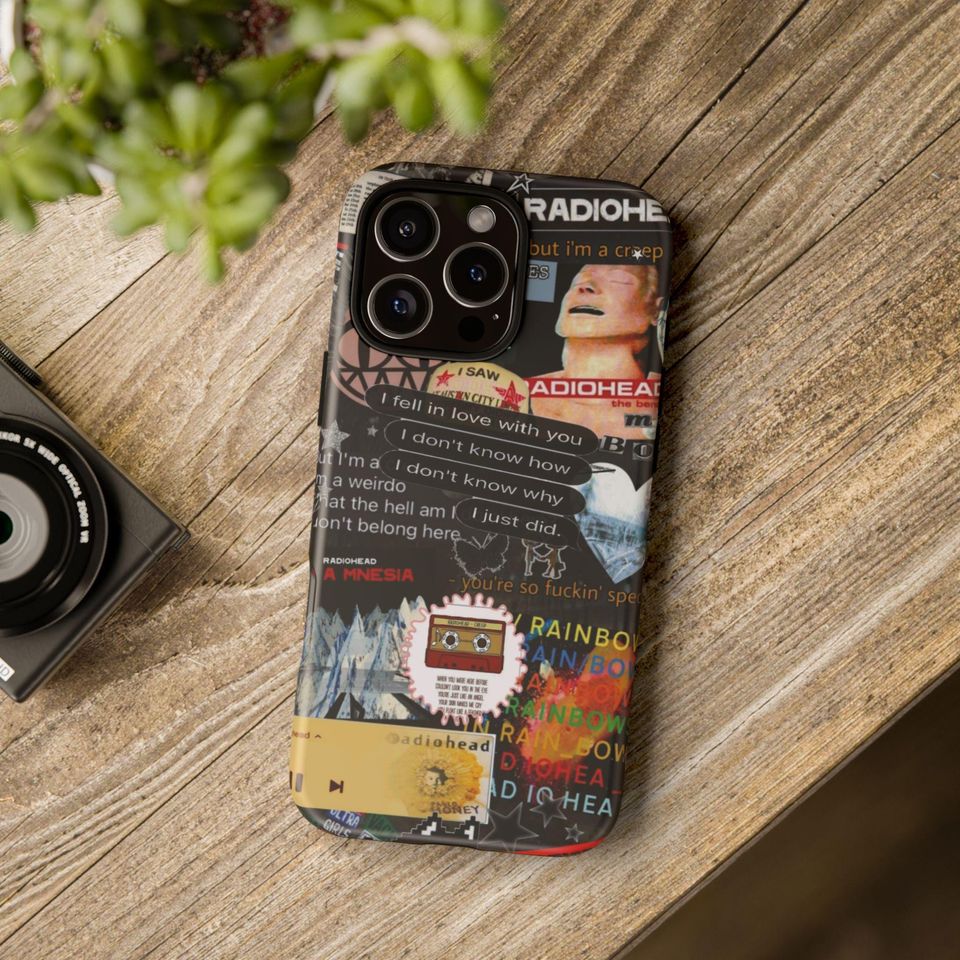 Radiohead Collage Phone Case | Band Sticker Art iPhone Case