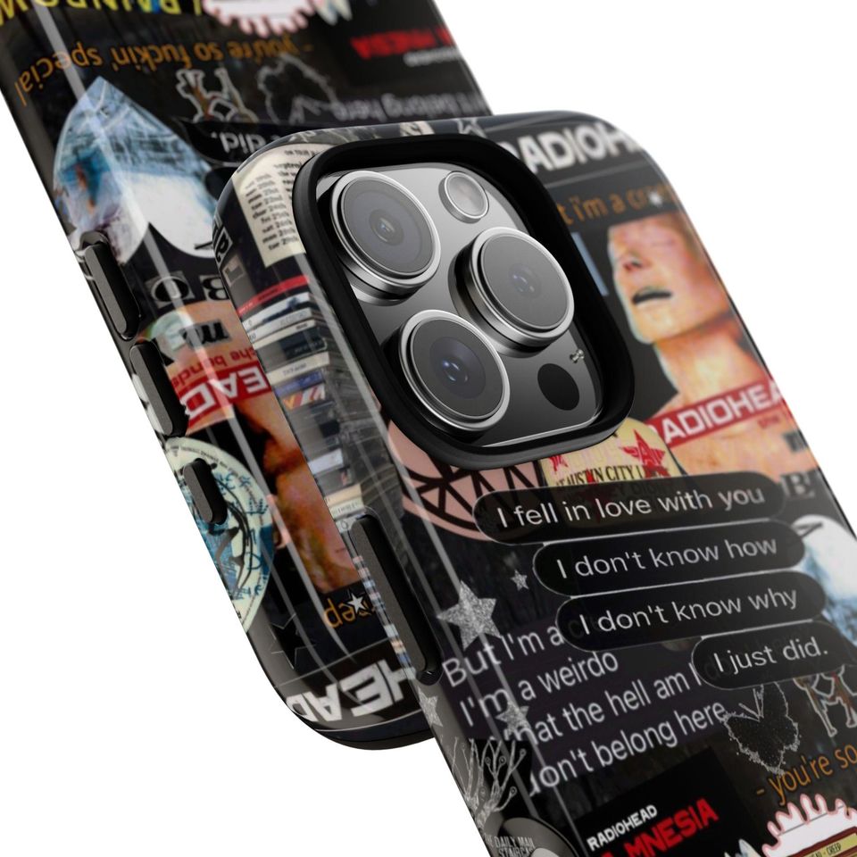 Radiohead Collage Phone Case | Band Sticker Art iPhone Case