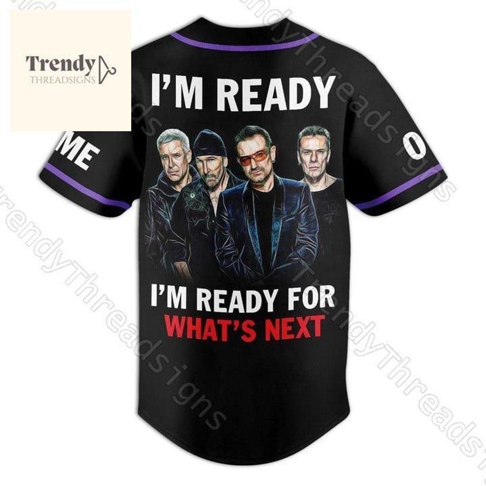 Custom U2 Baseball Jersey, U2 Baseball Shirt, U2 Jersey Shirt