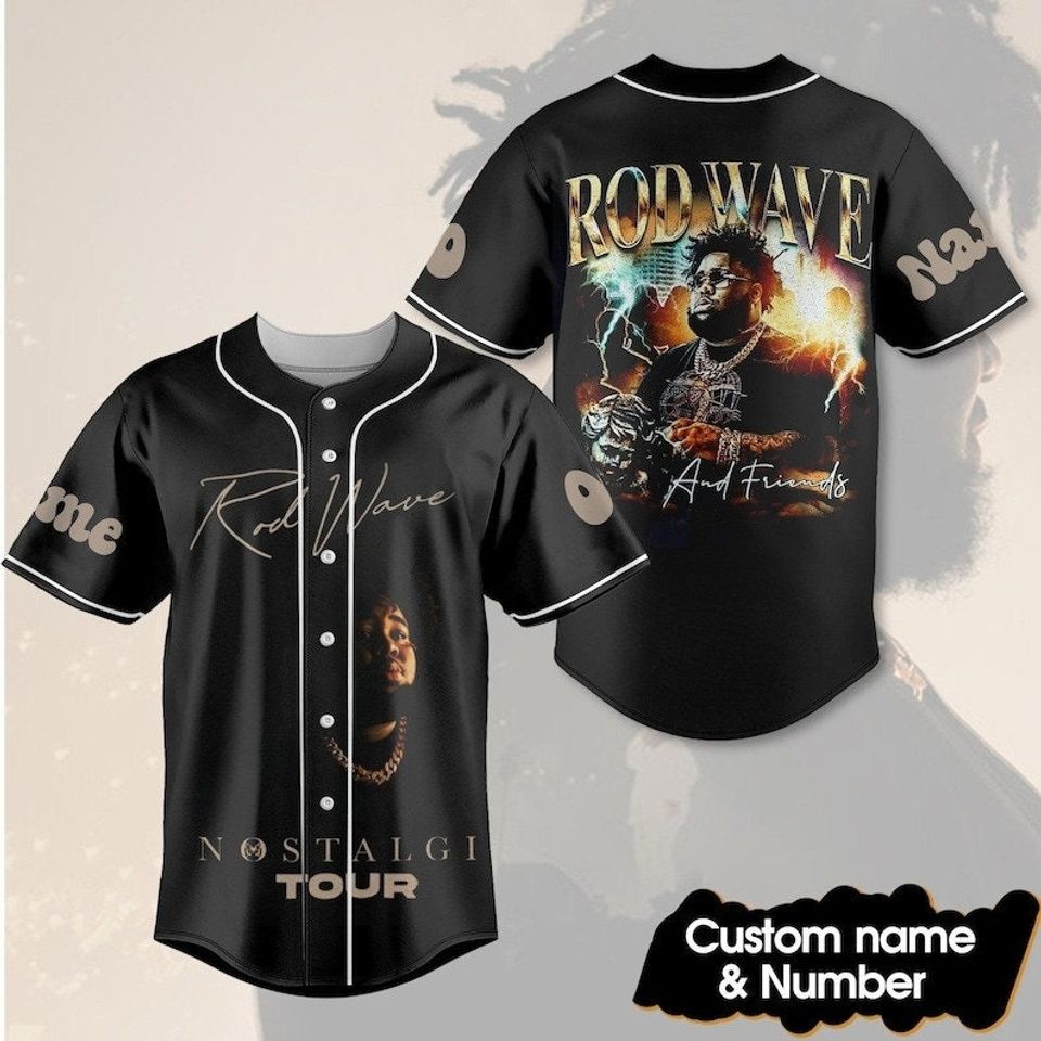 Customized Rod Wave And Friends Baseball Jersey