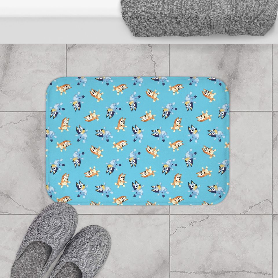 BlueyDad kids Bath Mat