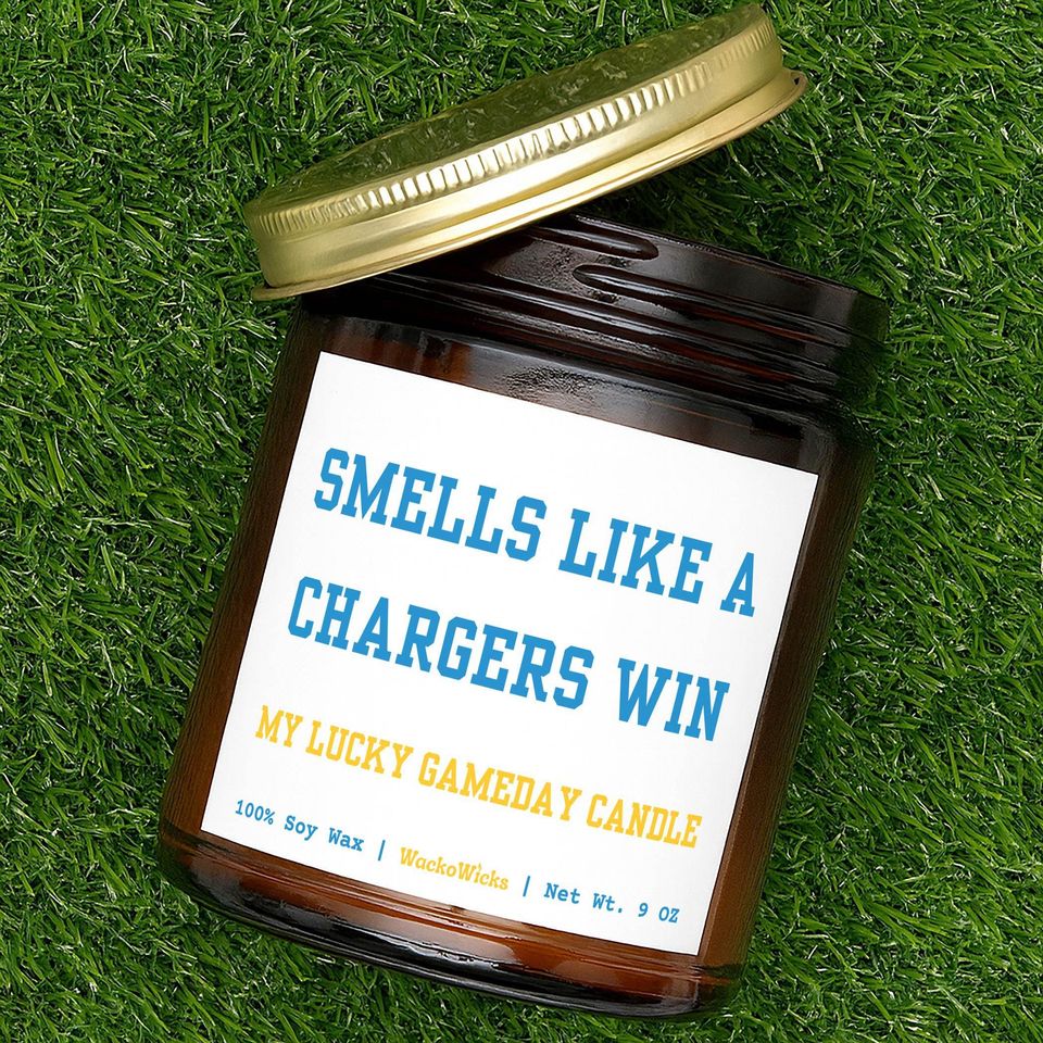 Los Angeles Chargers Candle | Chargers Gift, Los Angeles Chargers, Chargers Fan Gift, Chargers Football, football Football, Football Fan Gift