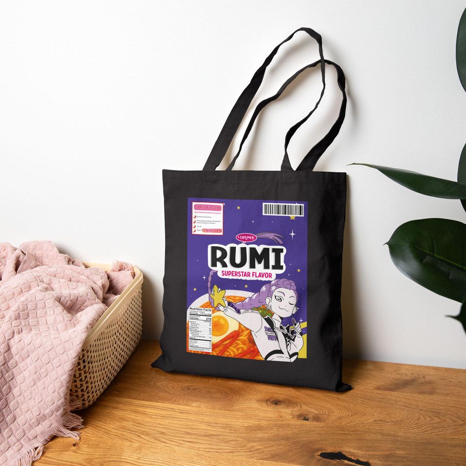 Rumi Ramen Cup Kpop Demon Hunters Inspired Tote Bag