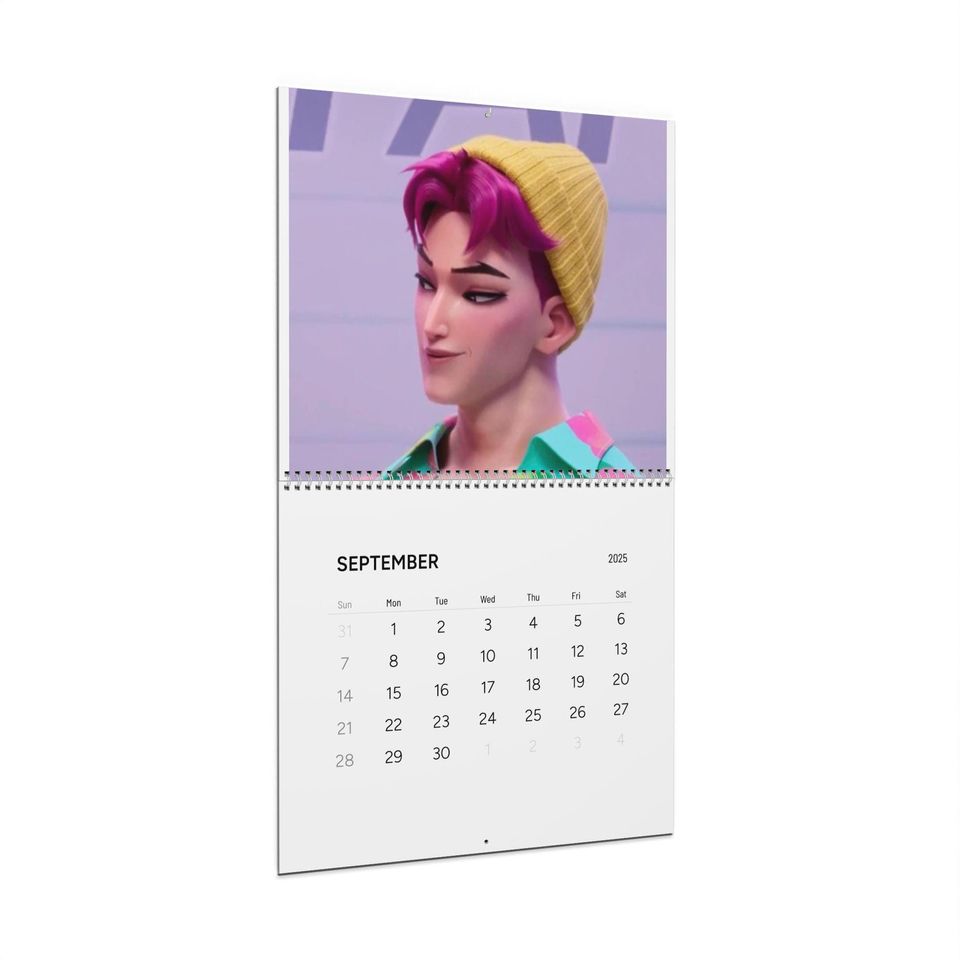 K-pop demon hunters Wall Calendars (2025), Monthly Kpop Idol Planner, Fangirl Fanboy Gift, Korean Pop Music Group Scheduler, Celestial