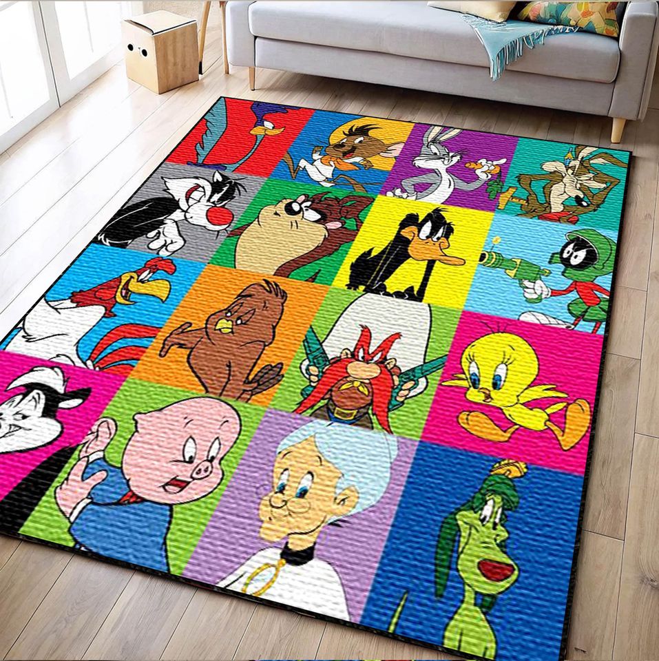 Cartoon Character Rug: Custom Kids Room Nursery Rug, Washable