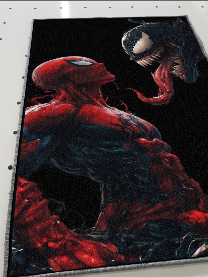 Venom vs Spider-Man Rug: 3D Print Kids Room Decor