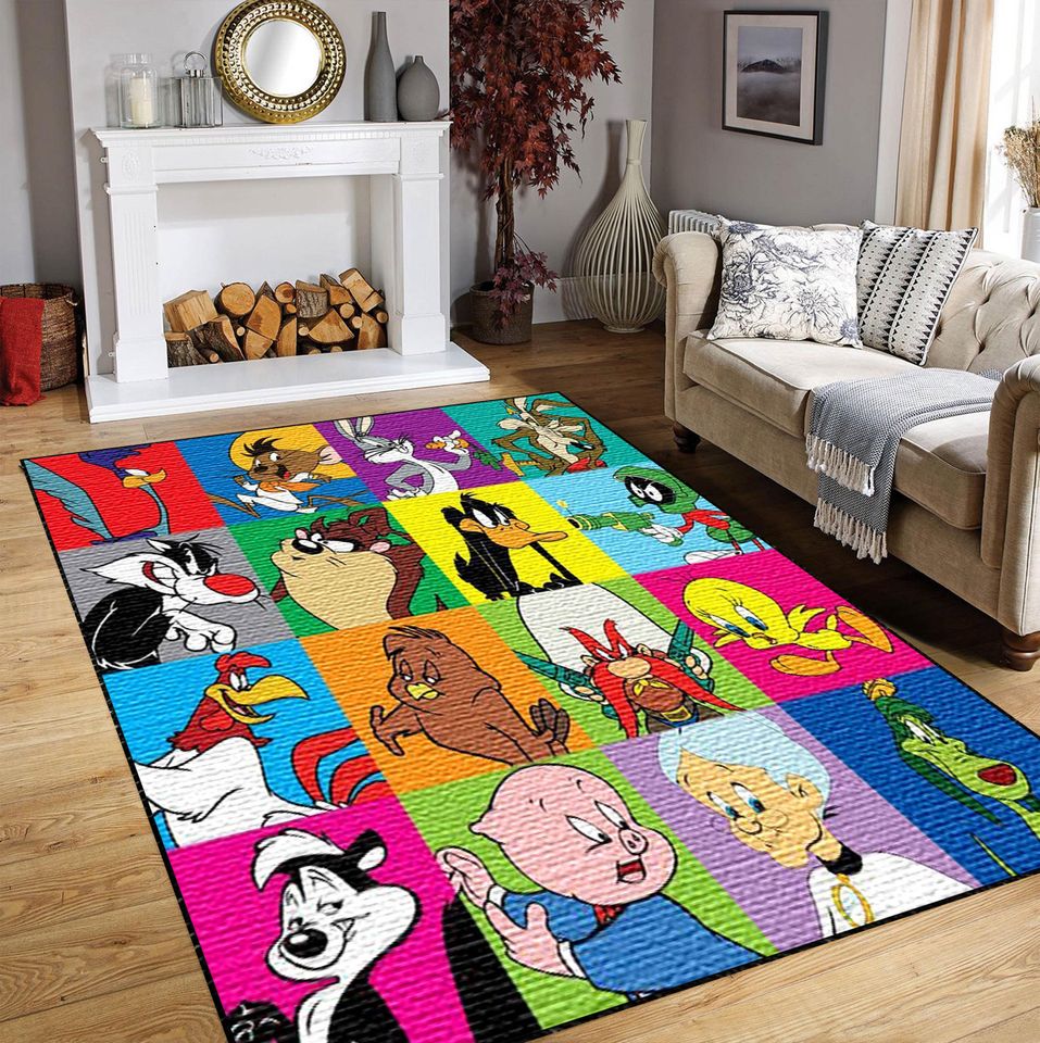 Cartoon Character Rug: Custom Kids Room Nursery Rug, Washable
