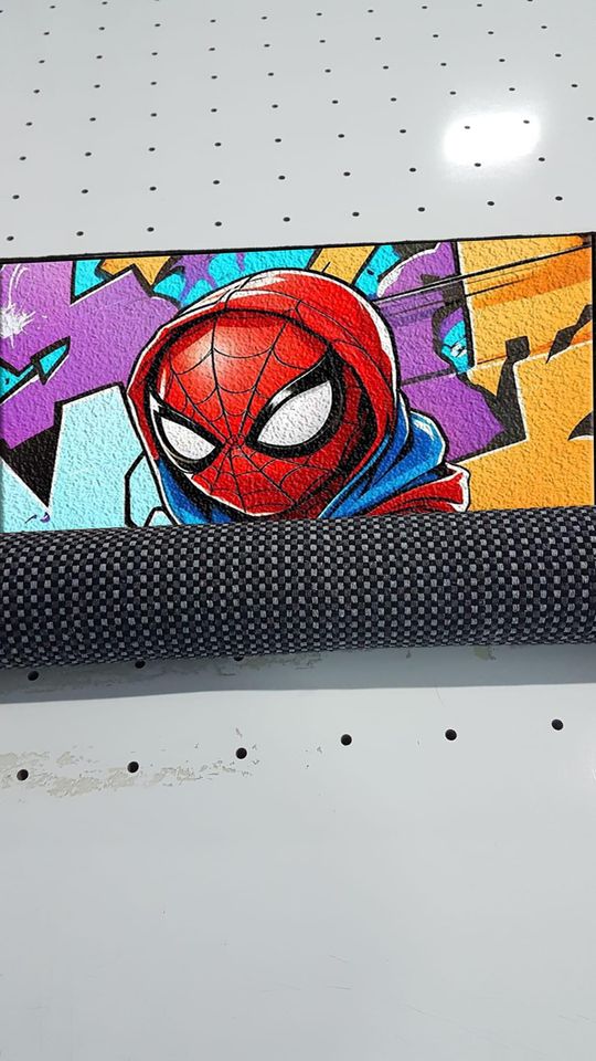 Spiderman Rug: 3D Print Kids Room Decor, Non-Slip Cotton Blend