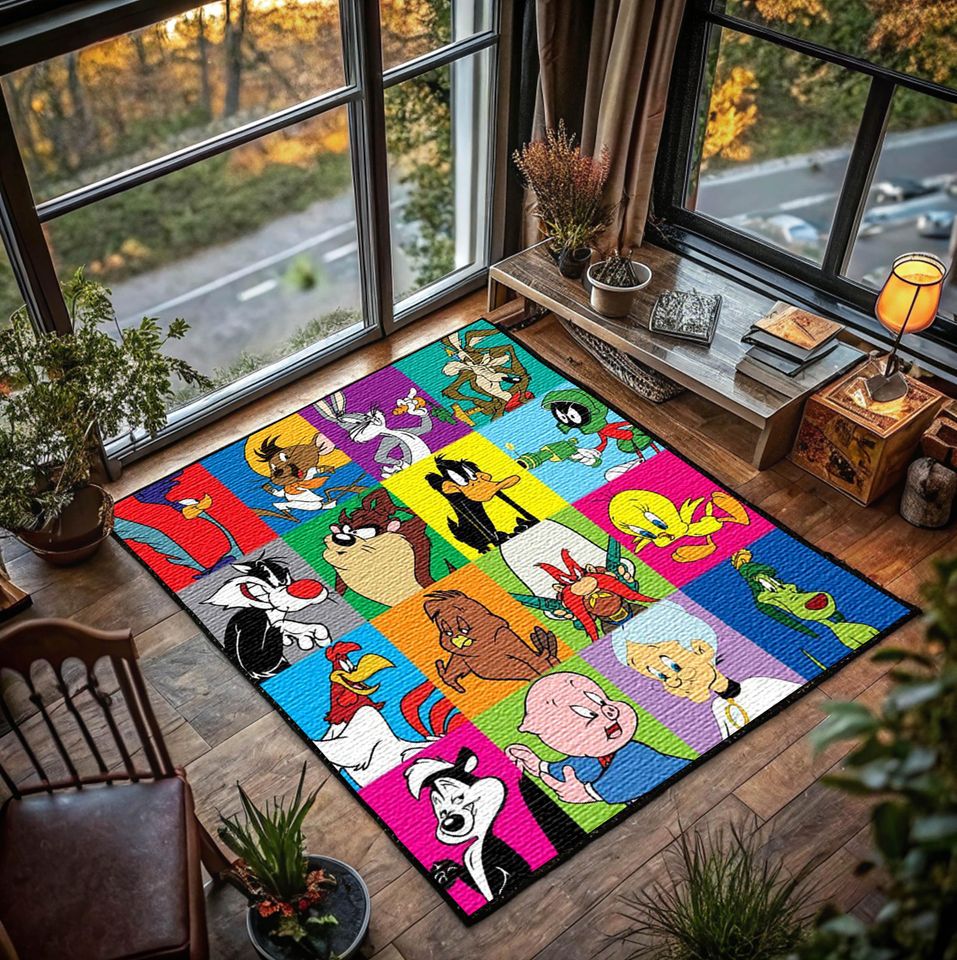 Cartoon Character Rug: Custom Kids Room Nursery Rug, Washable